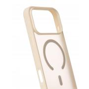 Силиконовый чехол MATTE с поддержкой MagSafe для iPhone 17 Pro Max antique white