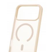 Силиконовый чехол MATTE с поддержкой MagSafe для iPhone 17 Pro Max antique white