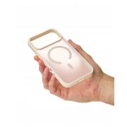 Силиконовый чехол MATTE с поддержкой MagSafe для iPhone 17 Pro Max antique white