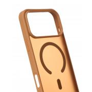 Силиконовый чехол MATTE с поддержкой MagSafe для iPhone 17 Pro Max coffee brown