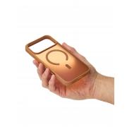 Силиконовый чехол MATTE с поддержкой MagSafe для iPhone 17 Pro Max coffee brown