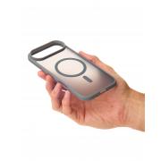 Силиконовый чехол MATTE с поддержкой MagSafe для iPhone 17 AIR titanium black