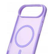 Силиконовый чехол MATTE с поддержкой MagSafe для iPhone 17 AIR lavander