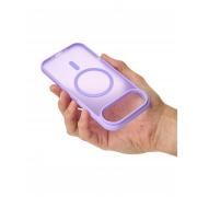Силиконовый чехол MATTE с поддержкой MagSafe для iPhone 17 AIR lavander