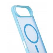 Силиконовый чехол MATTE с поддержкой MagSafe для iPhone 17 AIR light blue