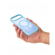 Силиконовый чехол MATTE с поддержкой MagSafe для iPhone 17 AIR light blue