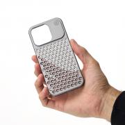 Металлический чехол AROMA ALUMINIUM для iPhone 14 Pro серый