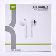 Наушники Bluetooth DC Air Soul 2 (ARS-21) без сенсора и беспр. зарядки белый