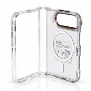 Пластиковый чехол FOLD CLEAR COLORS с поддержкой MagSafe для iPhone DUO brown