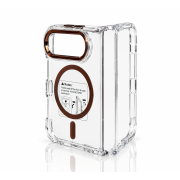 Пластиковый чехол FOLD CLEAR COLORS с поддержкой MagSafe для iPhone DUO brown