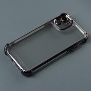 Пластиковый чехол FRAME CORNER для iPhone 12 черный
