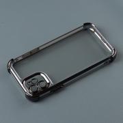 Пластиковый чехол FRAME CORNER для iPhone 12 черный