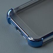 Пластиковый чехол FRAME CORNER для iPhone 12 синий