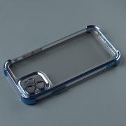 Пластиковый чехол FRAME CORNER для iPhone 12 синий