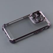 Пластиковый чехол FRAME CORNER для iPhone 14 Pro фиолетовый