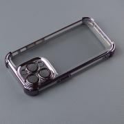 Пластиковый чехол FRAME CORNER для iPhone 14 Pro фиолетовый