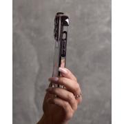 Пластиковый чехол FRAME CORNER для iPhone 14 Pro фиолетовый