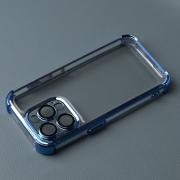 Пластиковый чехол FRAME CORNER для iPhone 15 Pro Max синий