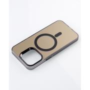 Полиуритановый чехол MagSafe "IMD Colors" для iPhone 15 Pro Max черный