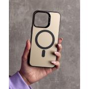 Полиуритановый чехол IMD Colors с поддержкой MagSafe для iPhone 12 / iPhone 12 Pro черный