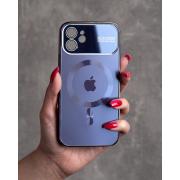 Пластиковый чехол MagSafe MATTE PROTECTION для iPhone 12 Pro Max темно-фиолетовый