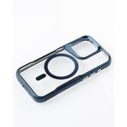 Пластиковый чехол MagSafe NEWZONE для iPhone 14 Pro Max синий