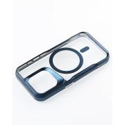 Пластиковый чехол MagSafe NEWZONE для iPhone 14 Pro Max синий