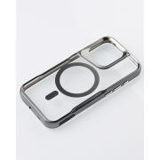 Пластиковый чехол MagSafe NEWZONE для iPhone 14 Pro Max серый