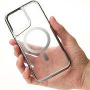 Пластиковый чехол MagSafe NEWZONE для iPhone 14 Pro Max серый