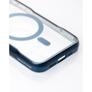 Пластиковый чехол MagSafe NEWZONE для iPhone 15 Pro синий