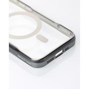 Пластиковый чехол MagSafe NEWZONE для iPhone 15 Pro серый