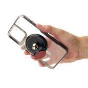 Пластиковый чехол MagSafe NEWZONE для iPhone 15 Pro серый