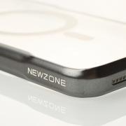 Пластиковый чехол MagSafe NEWZONE для iPhone 15 Pro серый