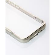 Пластиковый чехол NEWZONE для iPhone 13 Pro Max серебряный