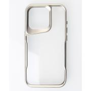 Пластиковый чехол NEWZONE для iPhone 13 Pro Max серебряный