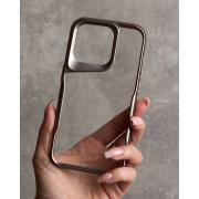 Пластиковый чехол NEWZONE для iPhone 13 Pro Max золотой