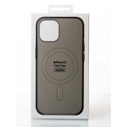 Пластиковый чехол OrigCase "Clear" with MagSafe для iPhone 15 черный