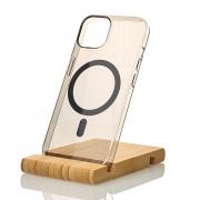 Пластиковый чехол OrigCase "Clear" with MagSafe для iPhone 15 Pro Max черный