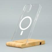 Пластиковый чехол OrigCase "Clear" with MagSafe для iPhone 15 Pro Max прозрачный