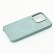 Поликарбонатный чехол Slim Ring с поддержкой MagSafe для iPhone 15 wave blue