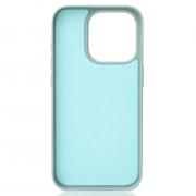 Поликарбонатный чехол Slim Ring с поддержкой MagSafe для iPhone 15 Pro Max wave blue