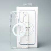 Силиконовый чехол MagSafe CLEAR для Samsung S23 FE прозрачный