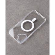 Силиконовый чехол MagSafe CLEAR для iPhone 16 Plus прозрачный