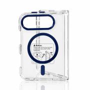 Пластиковый чехол FOLD CLEAR COLORS с поддержкой MagSafe для iPhone DUO blue