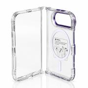 Пластиковый чехол FOLD CLEAR COLORS с поддержкой MagSafe для iPhone DUO violet