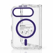 Пластиковый чехол FOLD CLEAR COLORS с поддержкой MagSafe для iPhone DUO violet
