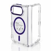 Пластиковый чехол FOLD CLEAR COLORS с поддержкой MagSafe для iPhone DUO violet