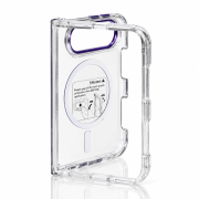 Пластиковый чехол FOLD CLEAR COLORS с поддержкой MagSafe для iPhone DUO violet