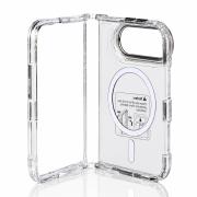 Пластиковый чехол FOLD CLEAR COLORS с поддержкой MagSafe для iPhone DUO black