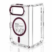 Пластиковый чехол FOLD CLEAR COLORS с поддержкой MagSafe для iPhone DUO deep purple